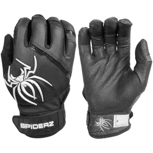 2023 Spiderz Pro Model Batting Gloves: Black/White