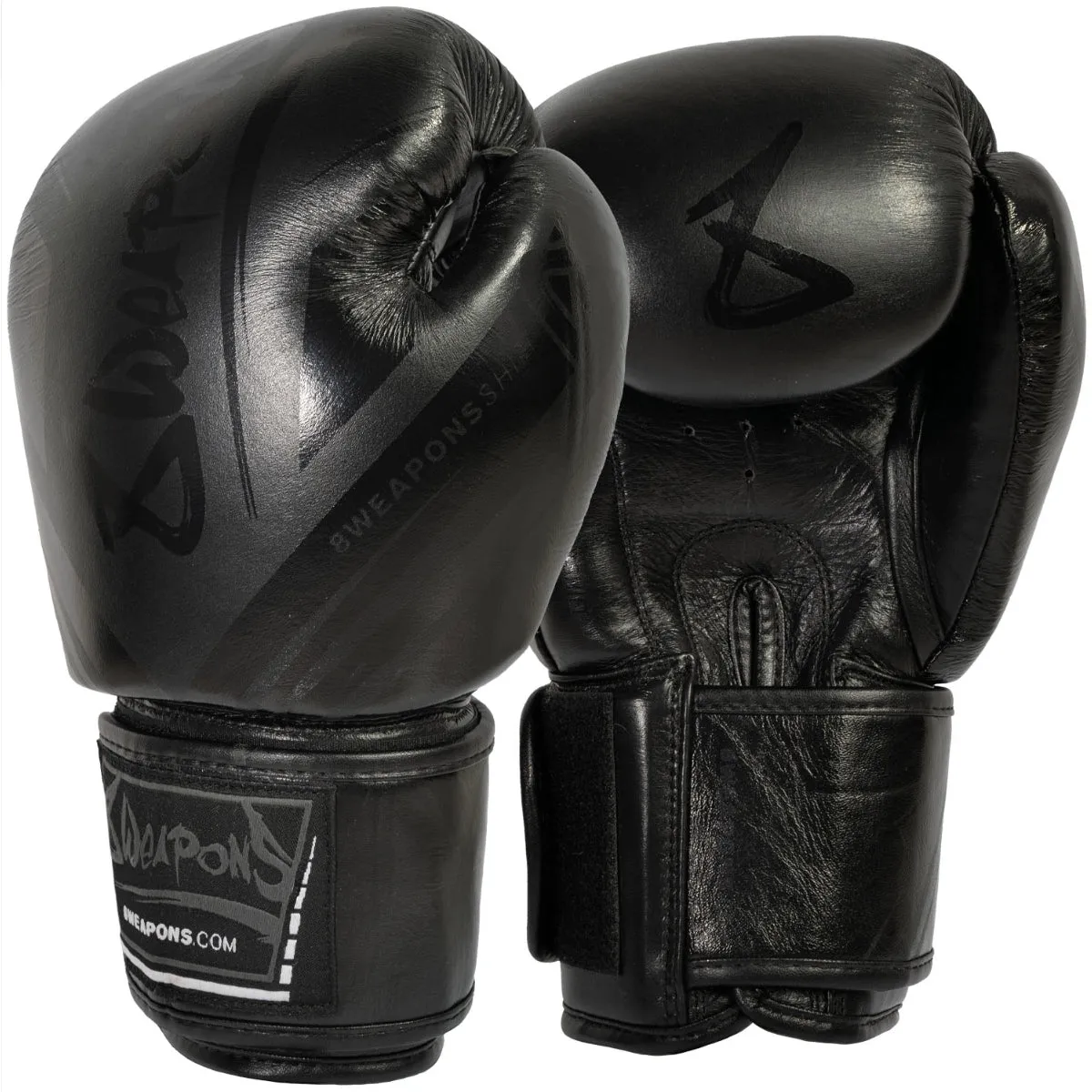 8 Weapons Shift Matt Boxing Gloves Black