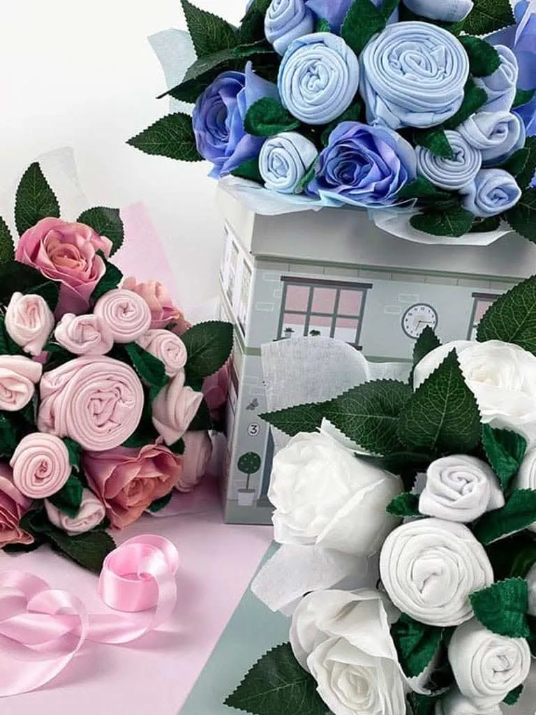 Babyblooms Luxury Rose Baby Clothes Bouquet