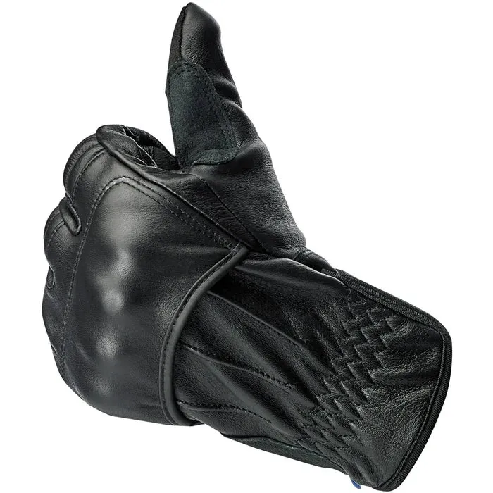 BILTWELL BELDEN LEATHER GLOVE [BLACK] 12/2XL