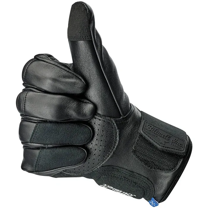 BILTWELL BELDEN LEATHER GLOVE [BLACK] 12/2XL