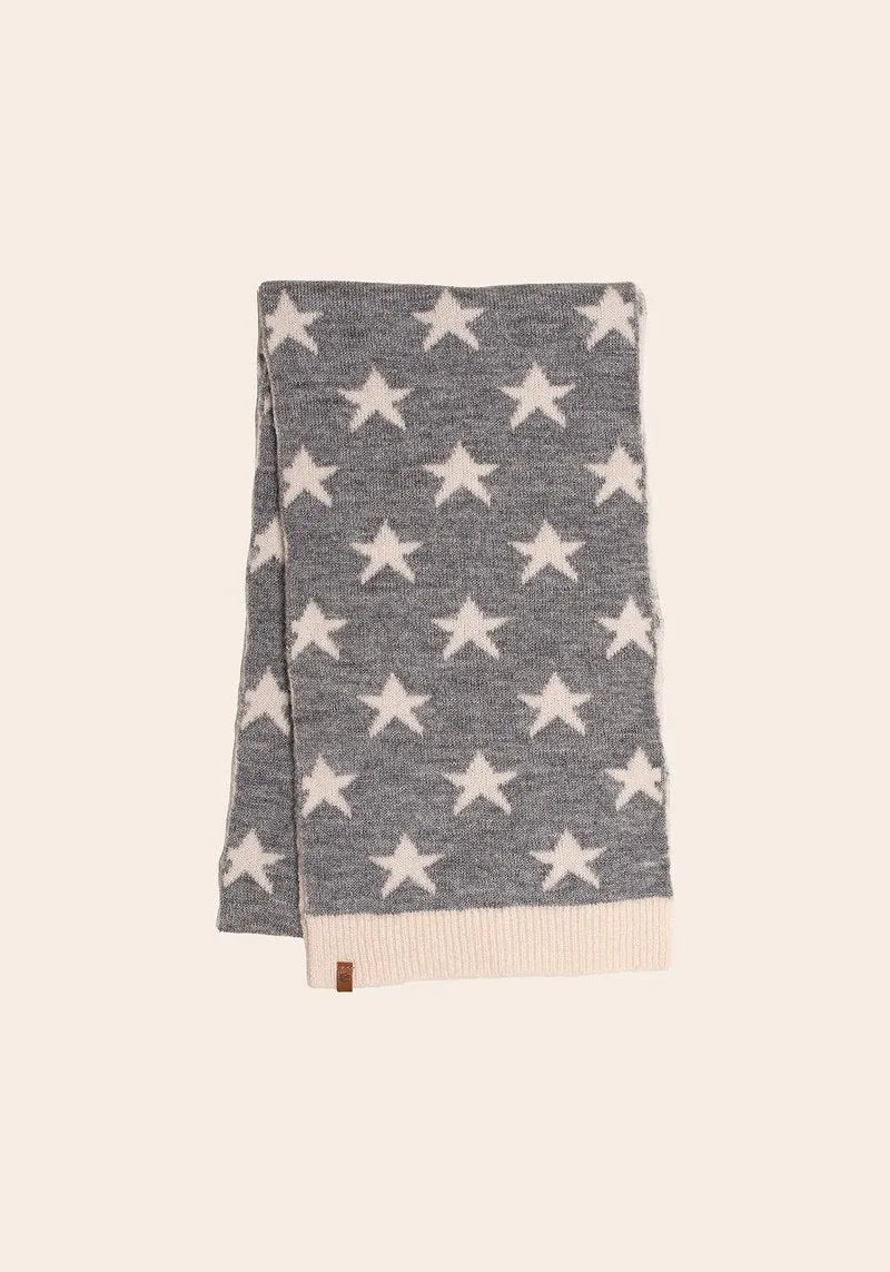 Brakeburn Ladies Star Scarf - Grey- sale -