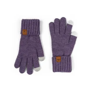 Britts Knits Ladies Purple Mainstay Gloves