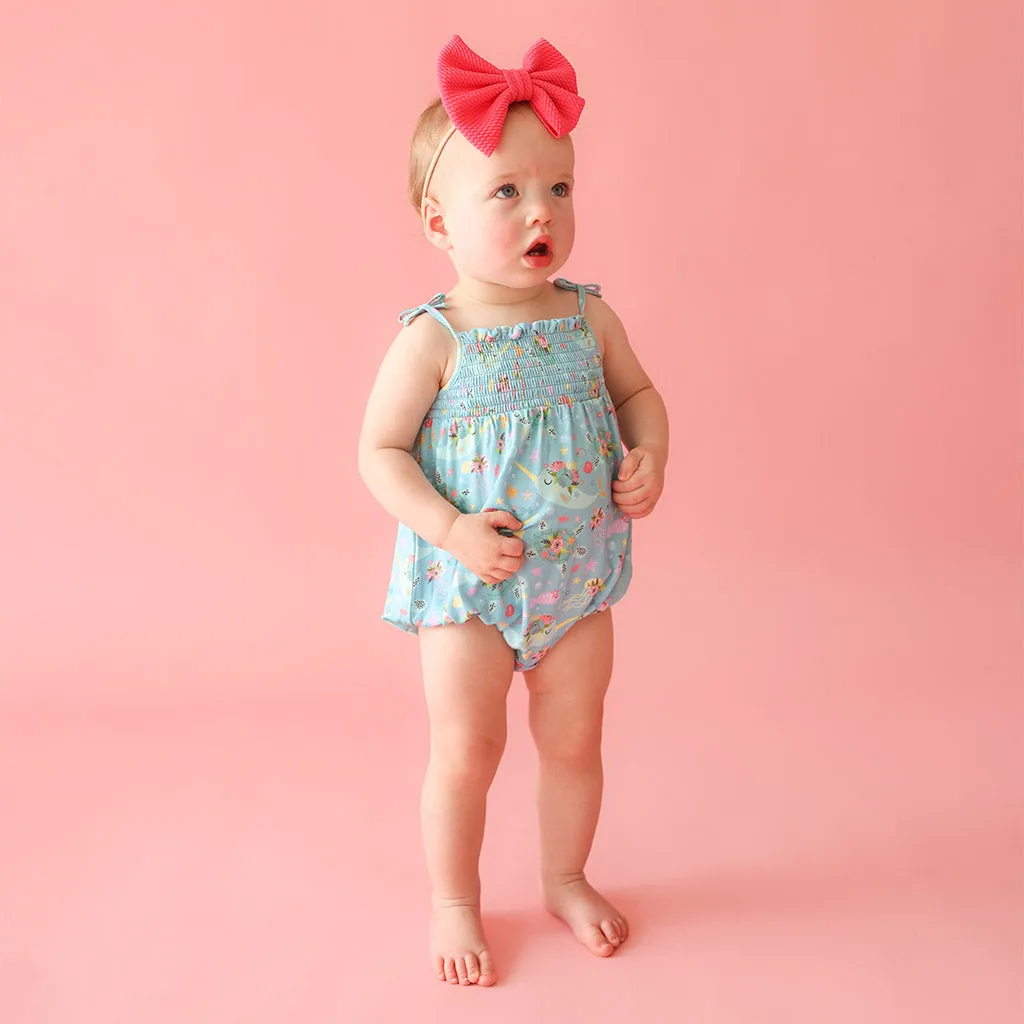 Cady Sleeveless Smocked Bubble Romper