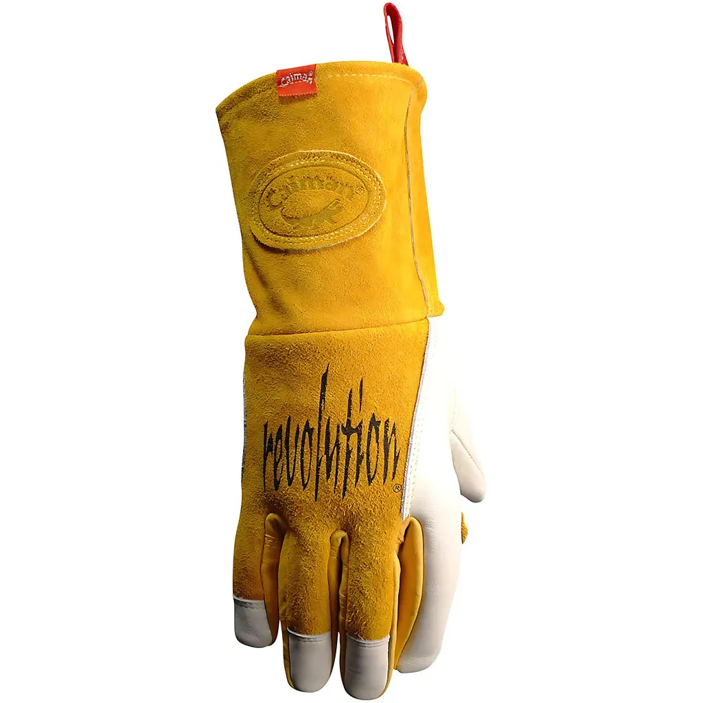 Caiman 1810-5 Premium Cow Grain MIG/Stick Welder's Glove with Two-Layer Insulated Back