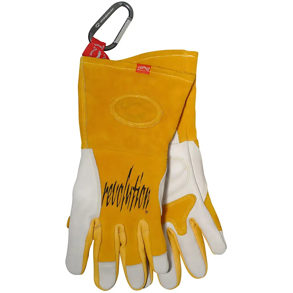 Caiman 1810-5 Premium Cow Grain MIG/Stick Welder's Glove with Two-Layer Insulated Back