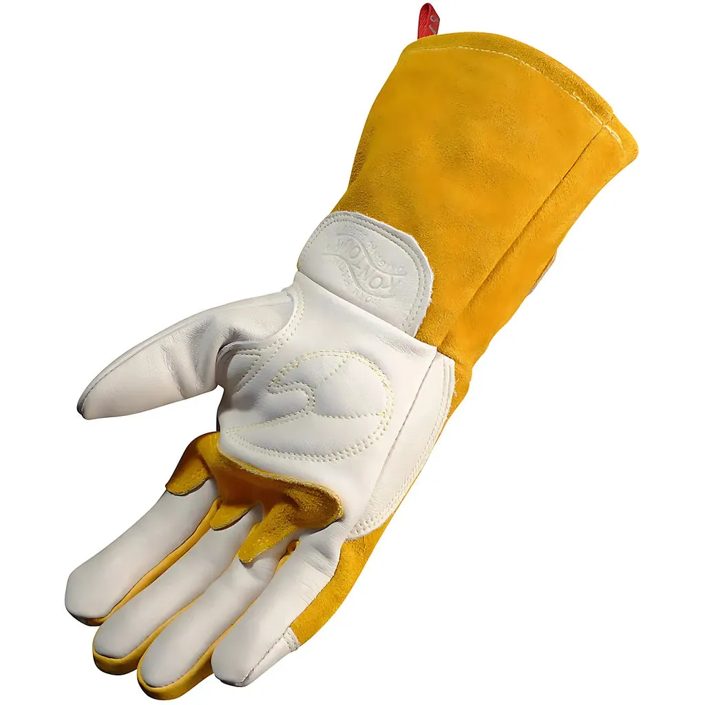 Caiman 1810-5 Premium Cow Grain MIG/Stick Welder's Glove with Two-Layer Insulated Back