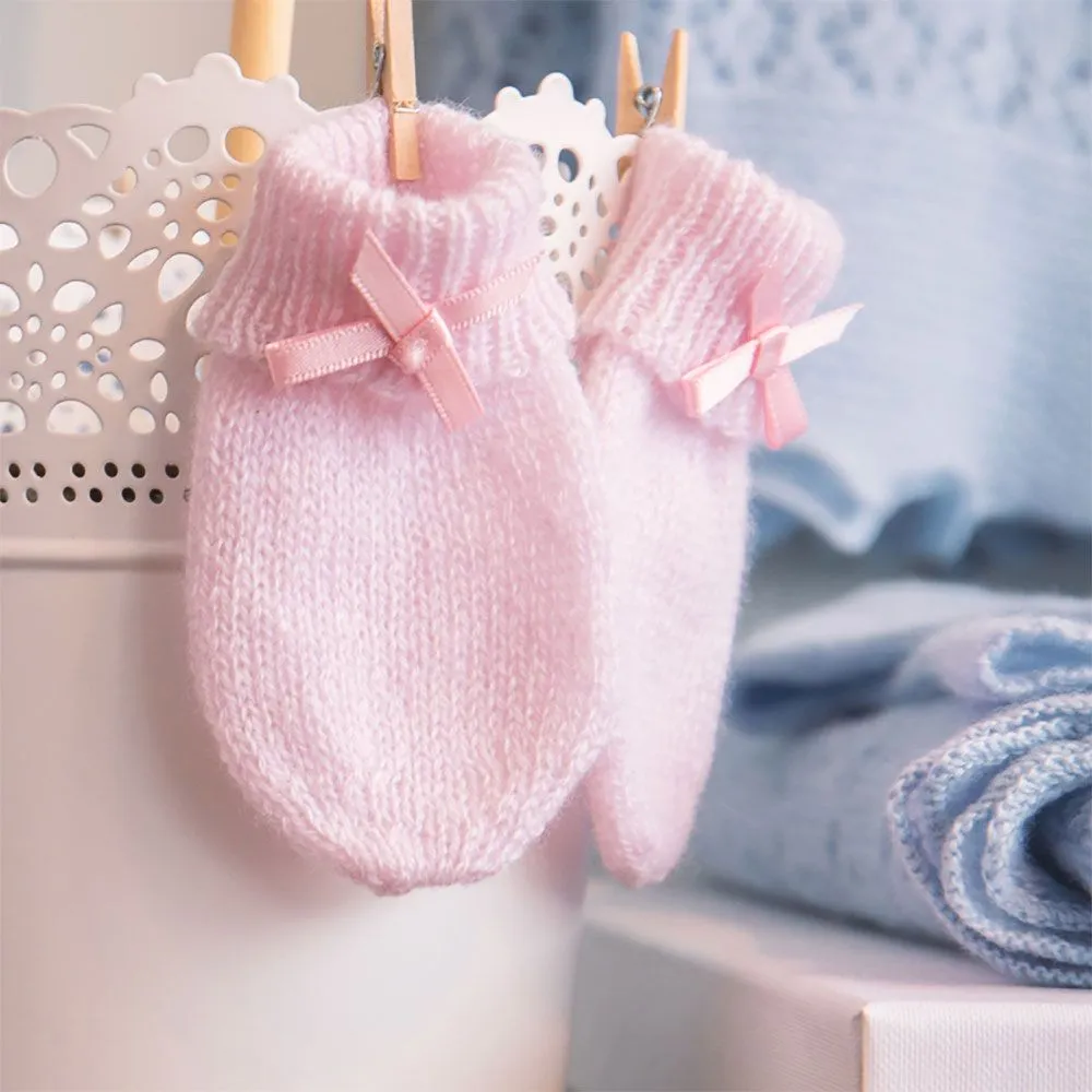 Cashmere Hat & Mitten Set Pink