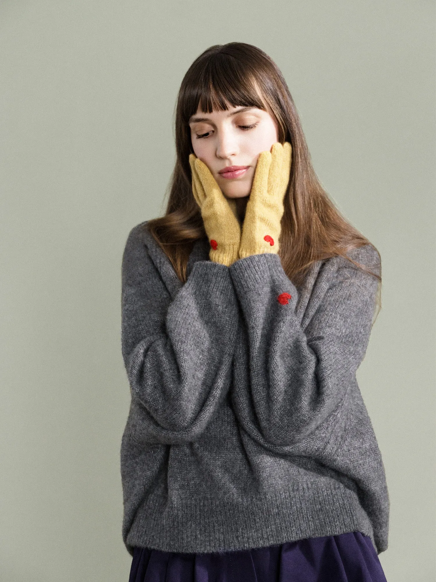 Cashmere Heart Gloves