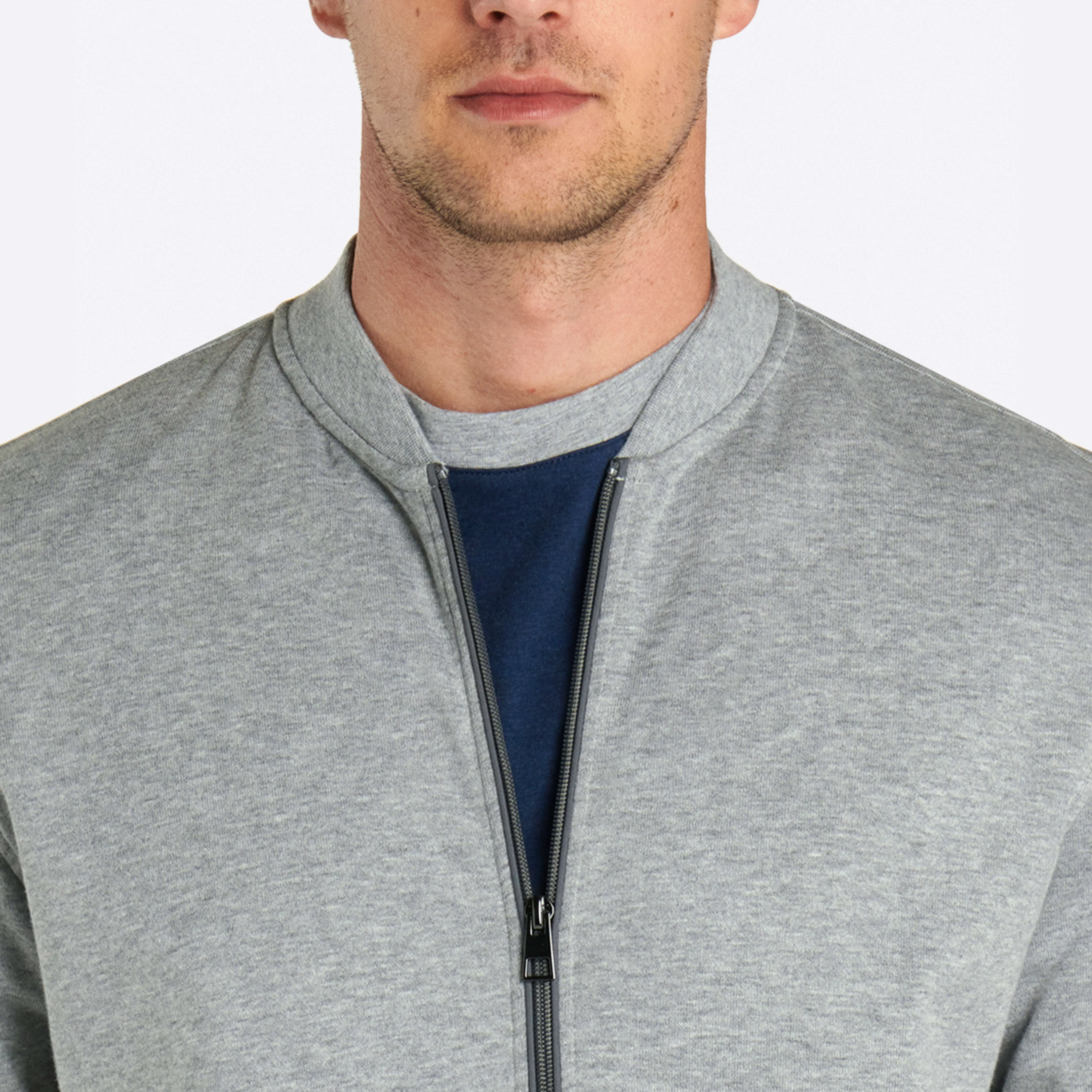 COMFORT Solid Heather Full Zip Sweatshirt