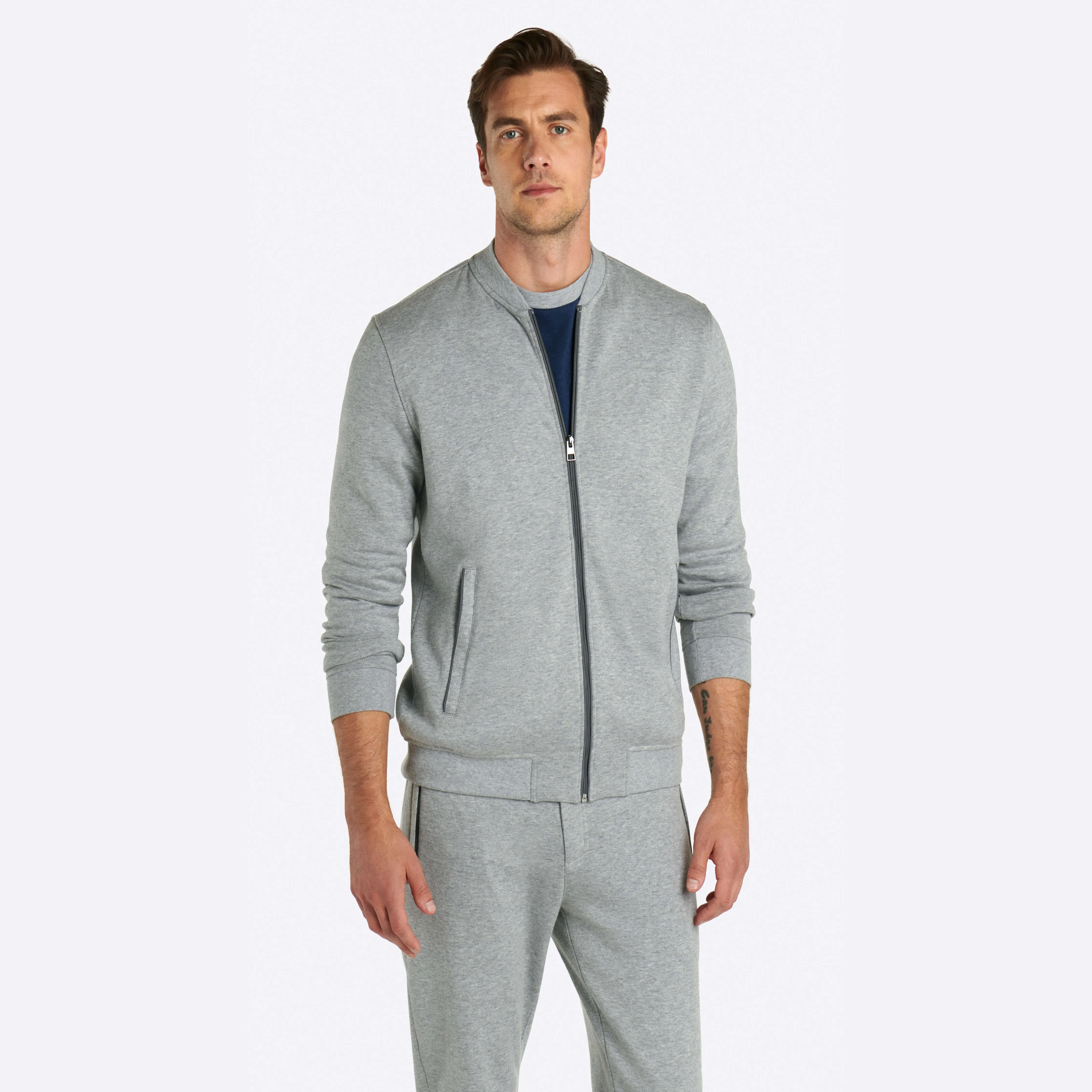 COMFORT Solid Heather Full Zip Sweatshirt