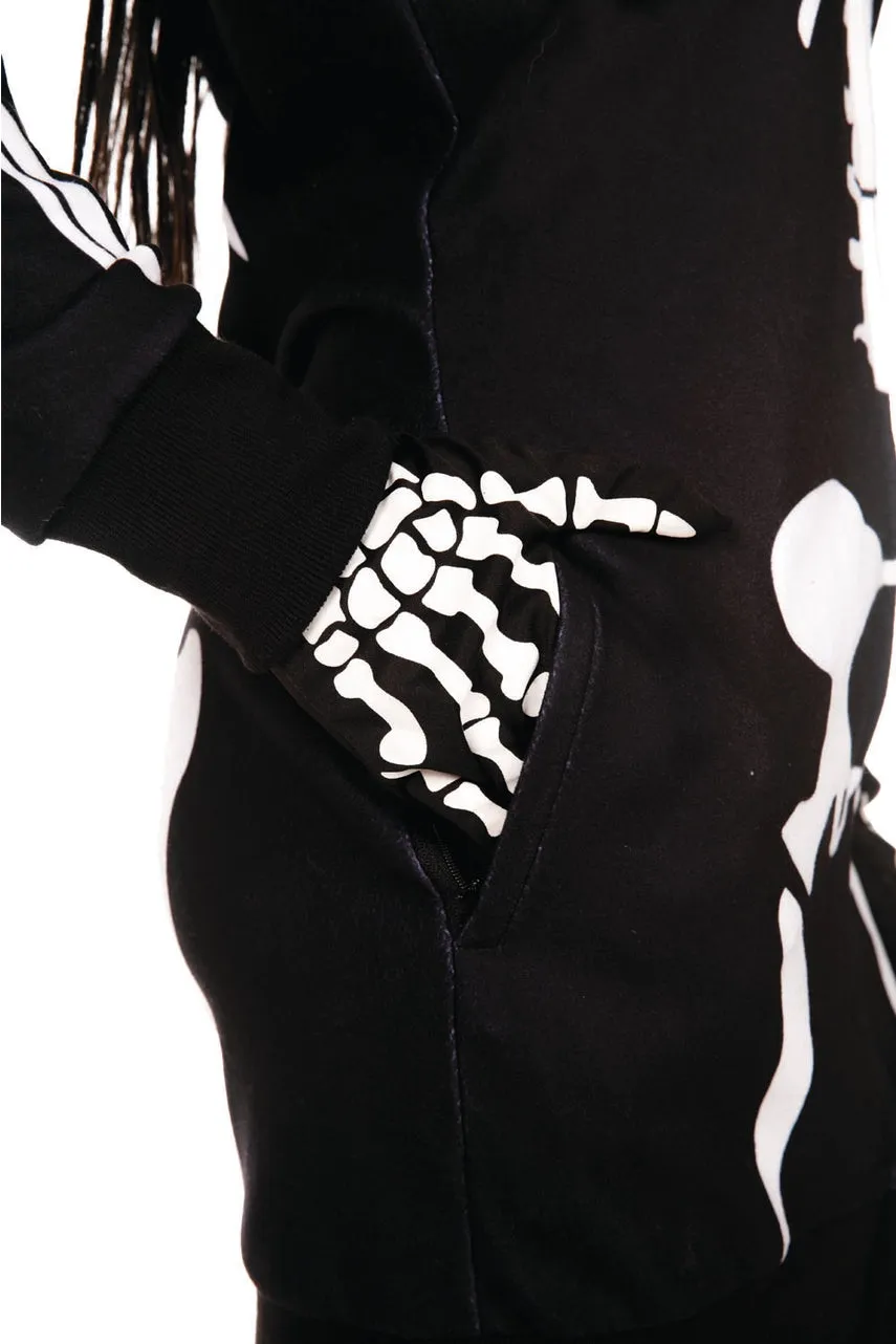 Cozy Skeleton Hooded Dress