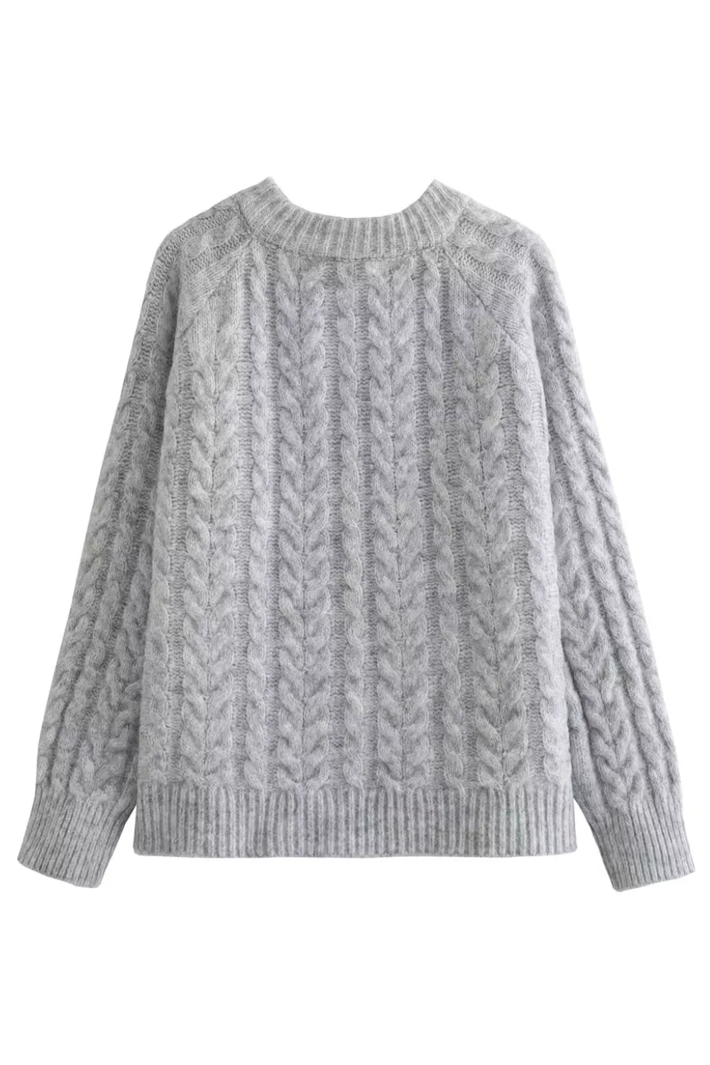 'Daisy' Cable-Knit Loose Cardigan (2 Colors)