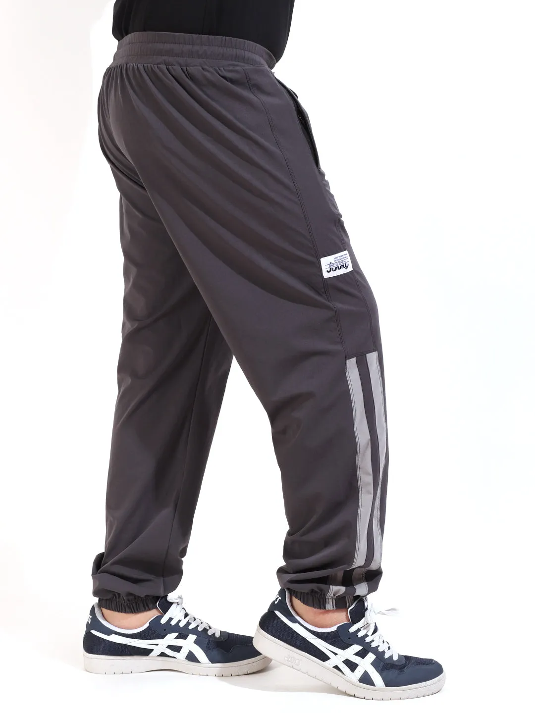 Dark Grey Terry Lycra Trackpant