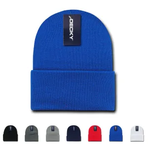 Decky 186 - Acrylic Long Beanie, Knit Cap - CASE Pricing