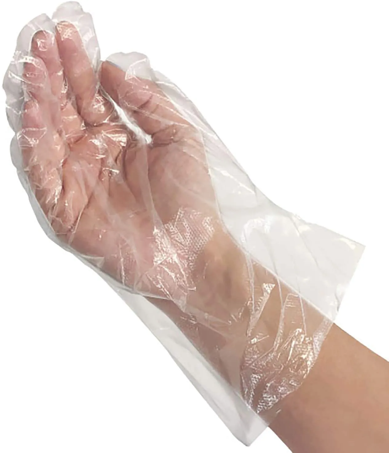 Disposable Food Handling Poly Gloves, Pack of 100 Gloves, Case of 100 Packs