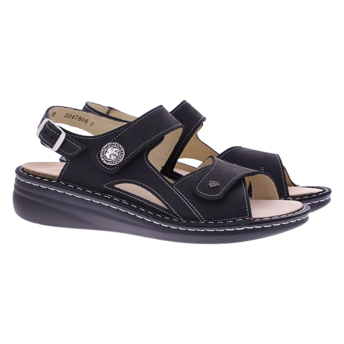 Finn Comfort Women's Barbuda Black Nubuck