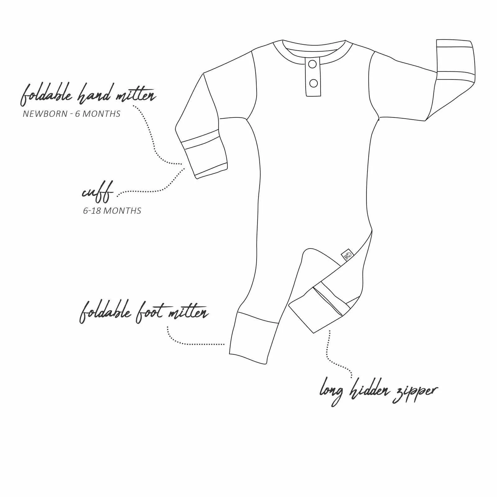 Girl's Meadow Organic-cotton Growsuit