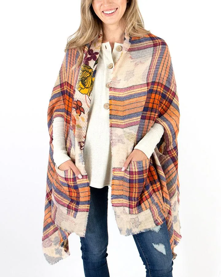 Grace & Lace Reversible Pocket Poncho