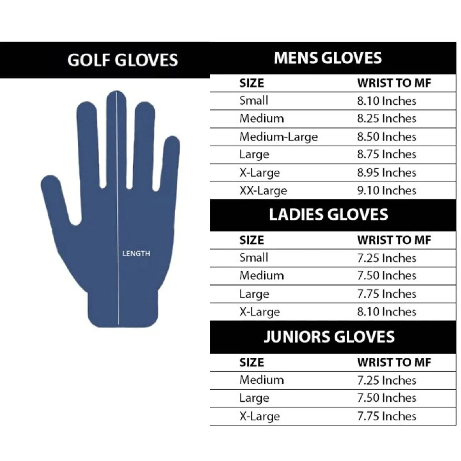 Gray Spandex Golf Glove