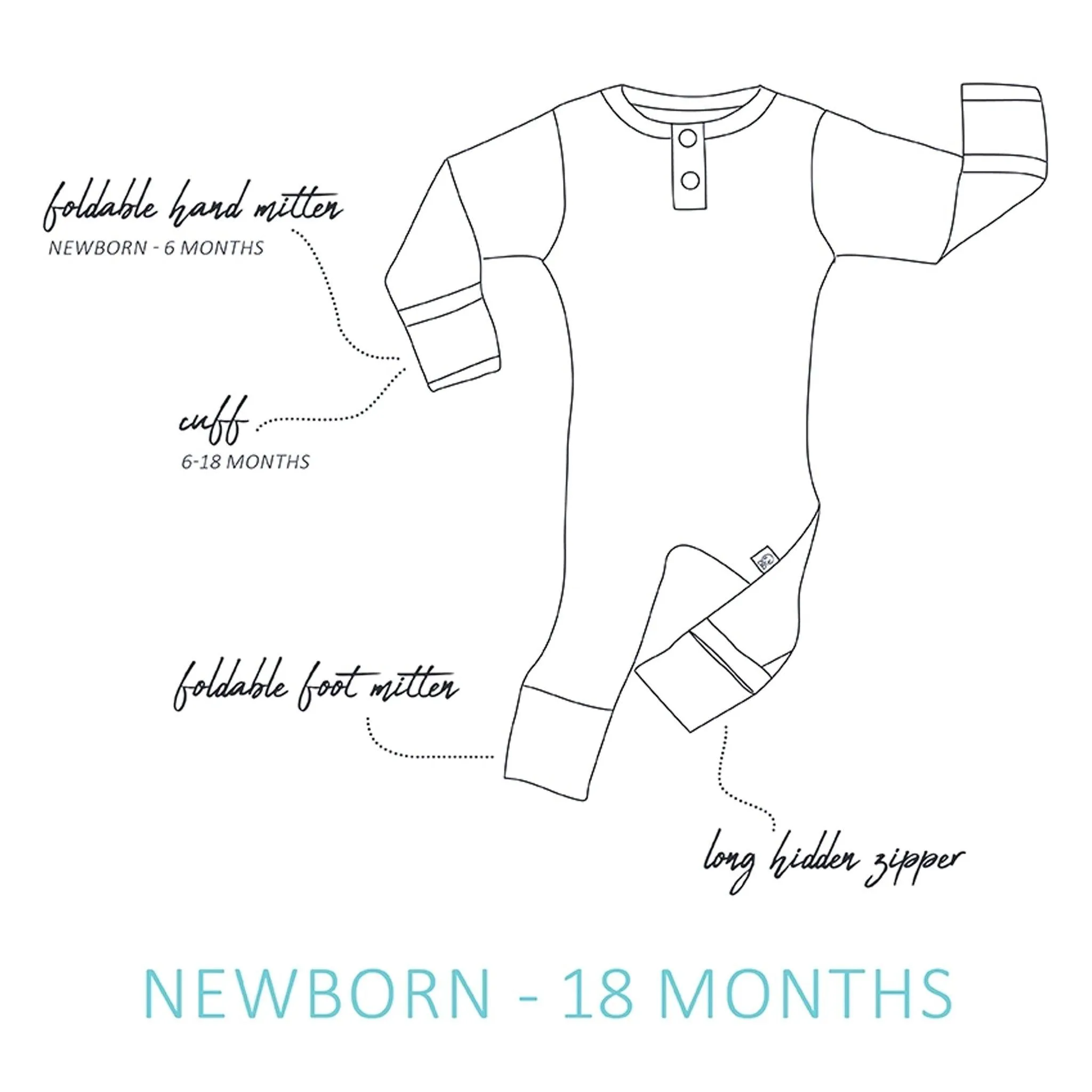 Growsuit (Biscuit) - Size Newborn (0000)