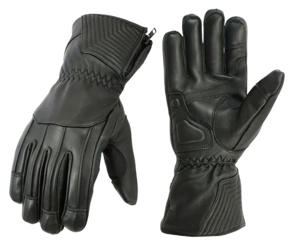 Guantlet Leather Riding Gloves