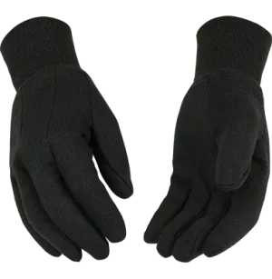 Kinco 820 Brown 9 oz. Heavyweight Jersey, Polyester-Cotton Blend Knit Wrist, Straight Thumb Design Gloves (One Dozen)