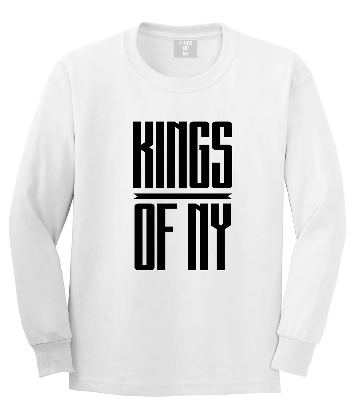 Kings Of NY Long Stretched Logo Long Sleeve T-Shirt