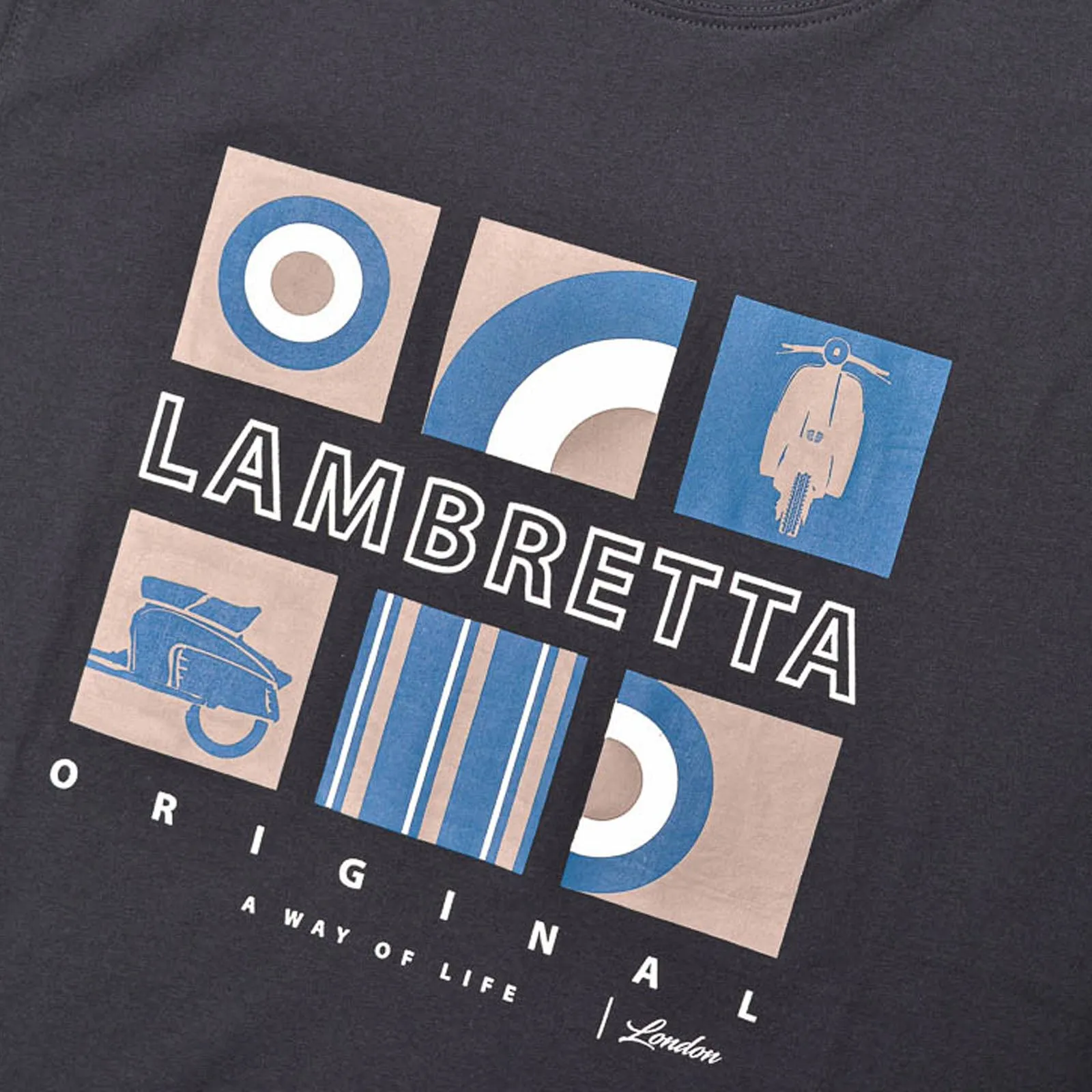 Lambretta Mens Box Icon Cotton T-Shirt