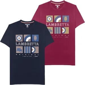 Lambretta Mens Box Icon Cotton T-Shirt