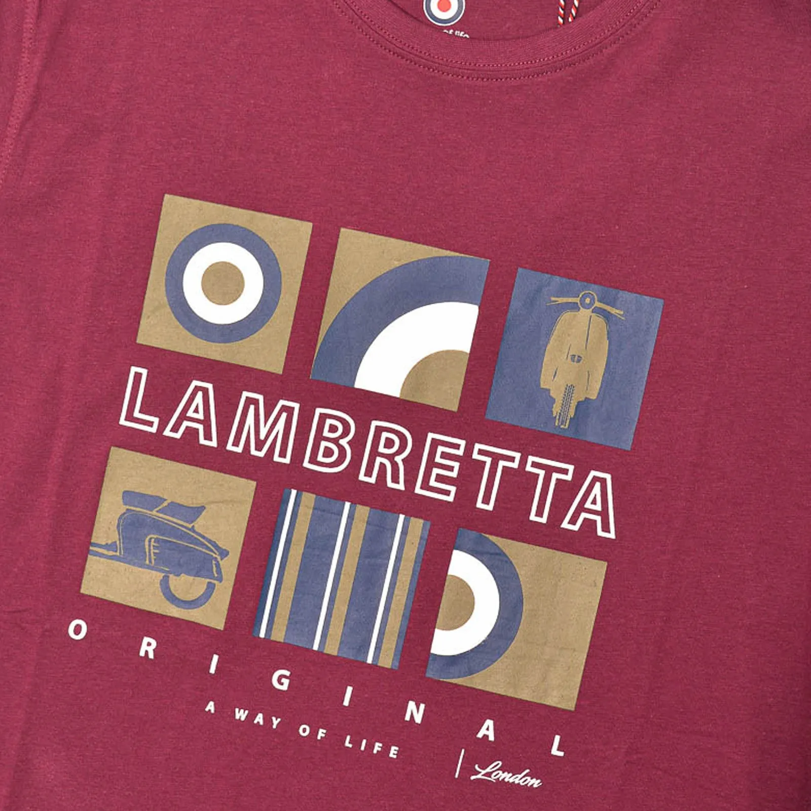 Lambretta Mens Box Icon Cotton T-Shirt