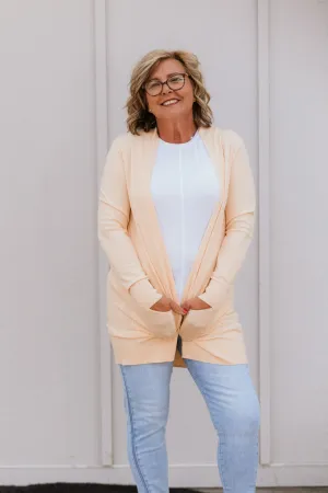 LARISA HEATHER PEACH CARDIGAN