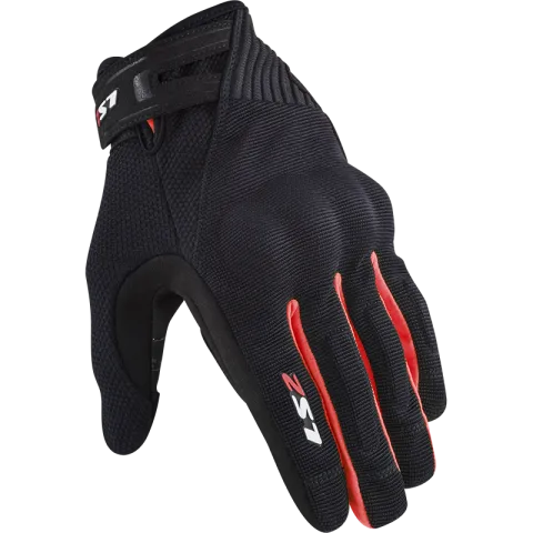 Ls2 Dart 2 Man Gloves Black Red