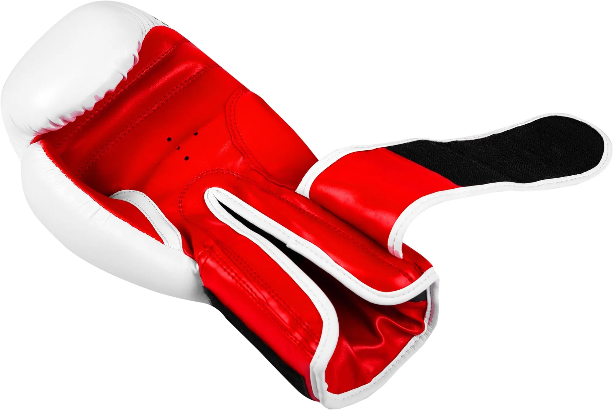 MAR-116 | White Flame Print Boxing/Kickboxing Gloves