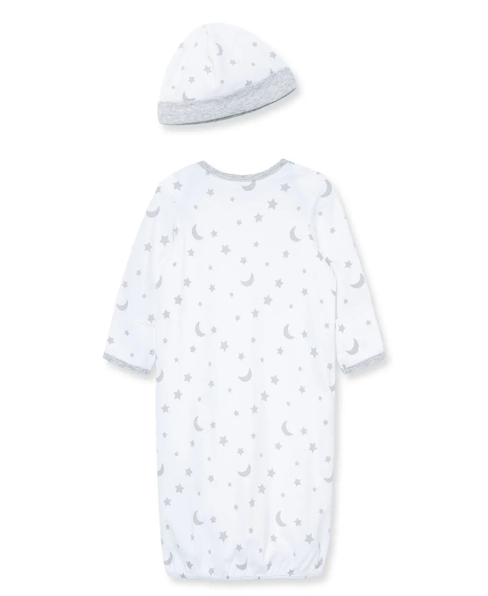 Moon & Stars Sleeper Gown and Hat