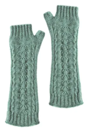 Possum Merino Open Finger Cable Gloves