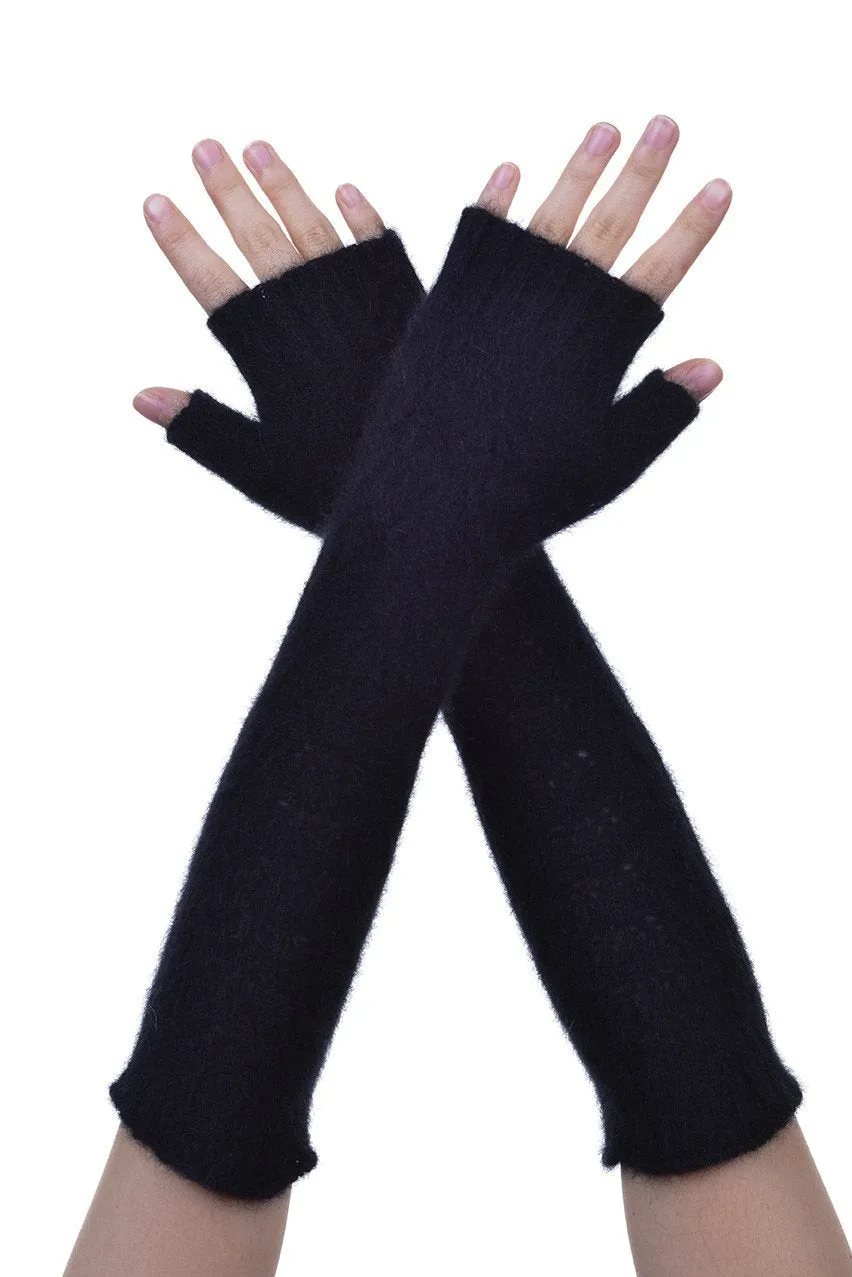 Possum Merino Open Finger Cable Gloves