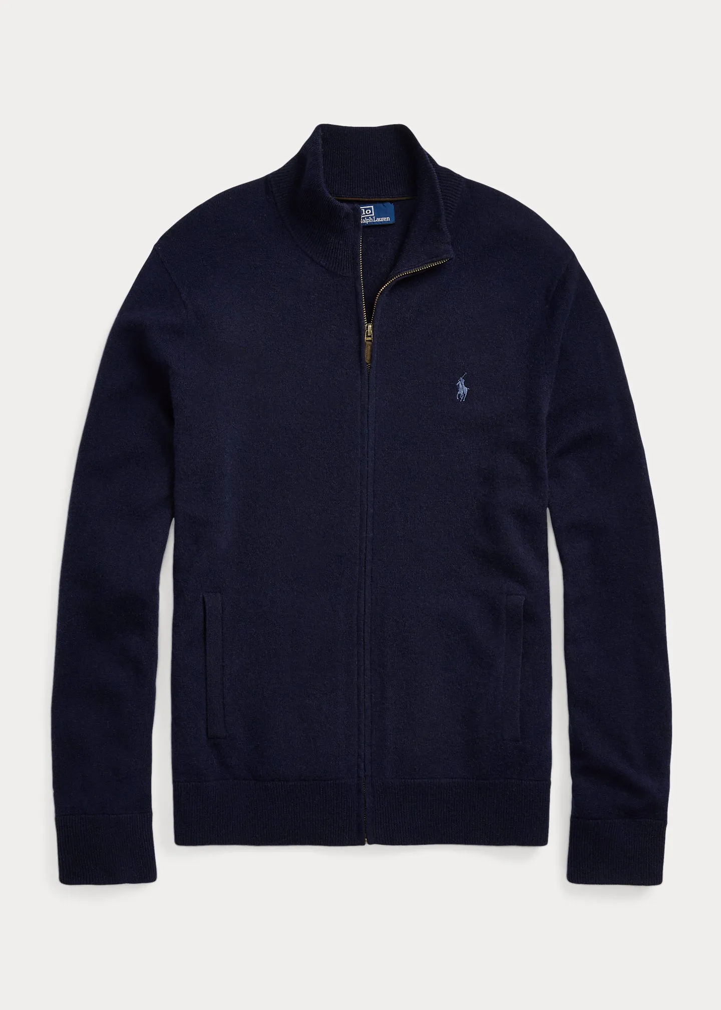 Ralph Lauren Wool Full-Zip Jumper | Hunter Navy