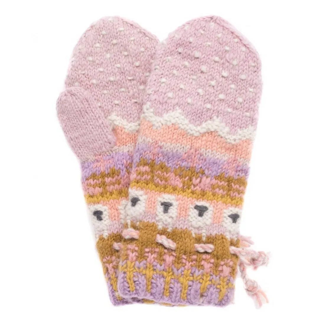 Sheep Mittens by French Knot: Lilac