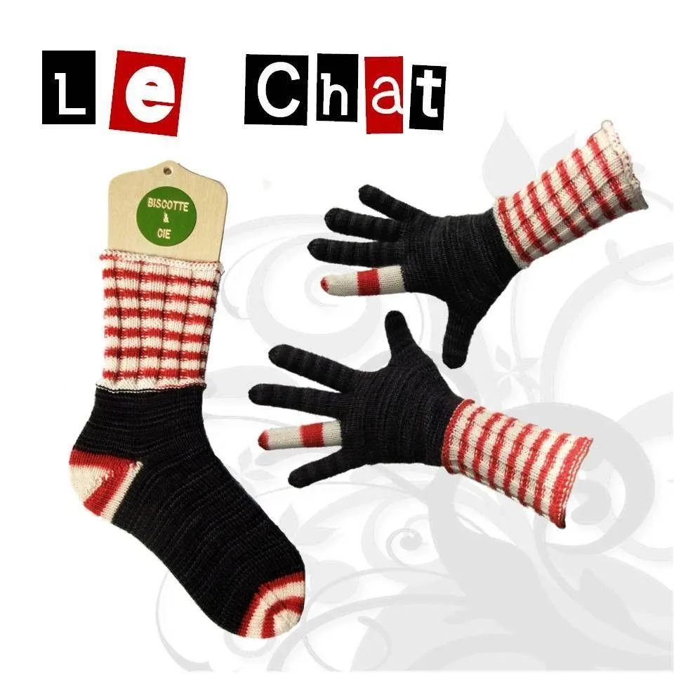 Socks and gloves pattern Le Chat