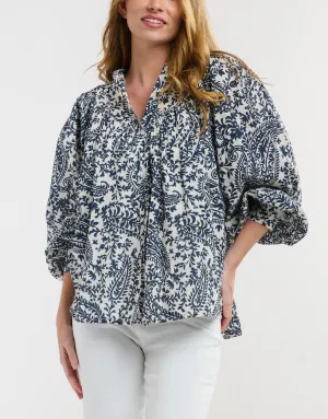 Sybil Blouse - Must Blue