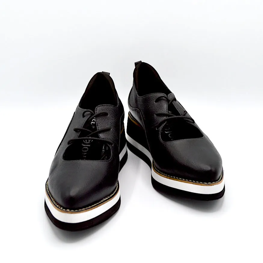 TEMPO OXFORD - BLACK/SHINE LEATHER