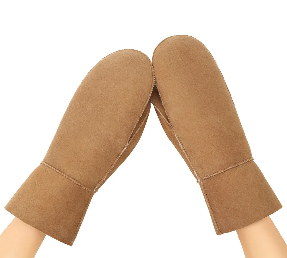 UGG Gloves Fluffy Sheepskin Wool Mittens