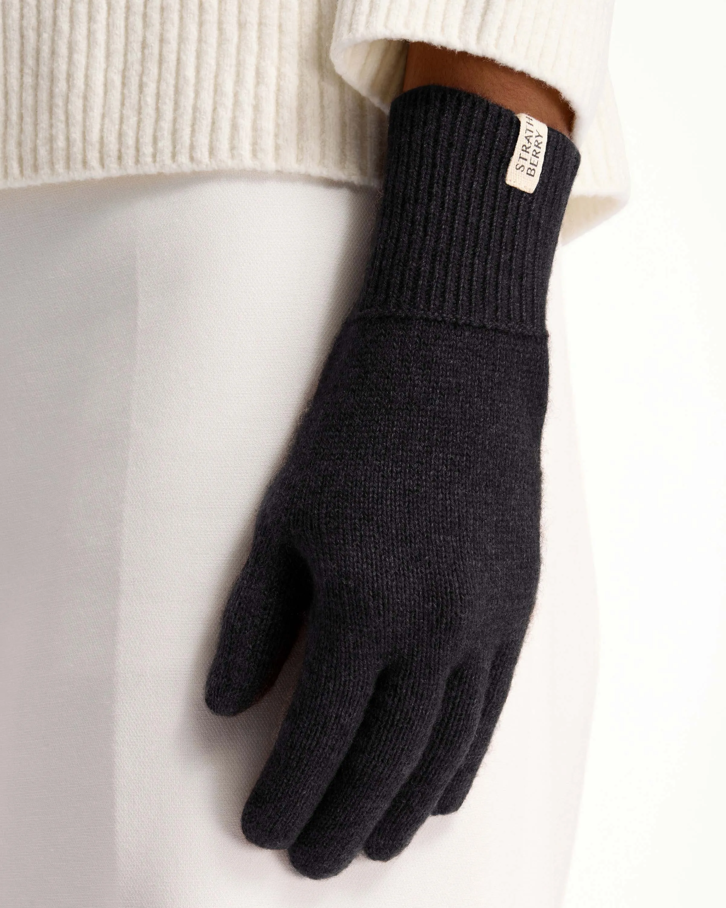 Westray Cashmere Gloves - Black