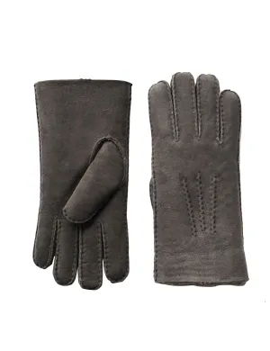 YISEVEN Men's Lambskin Shearling Leather Gloves