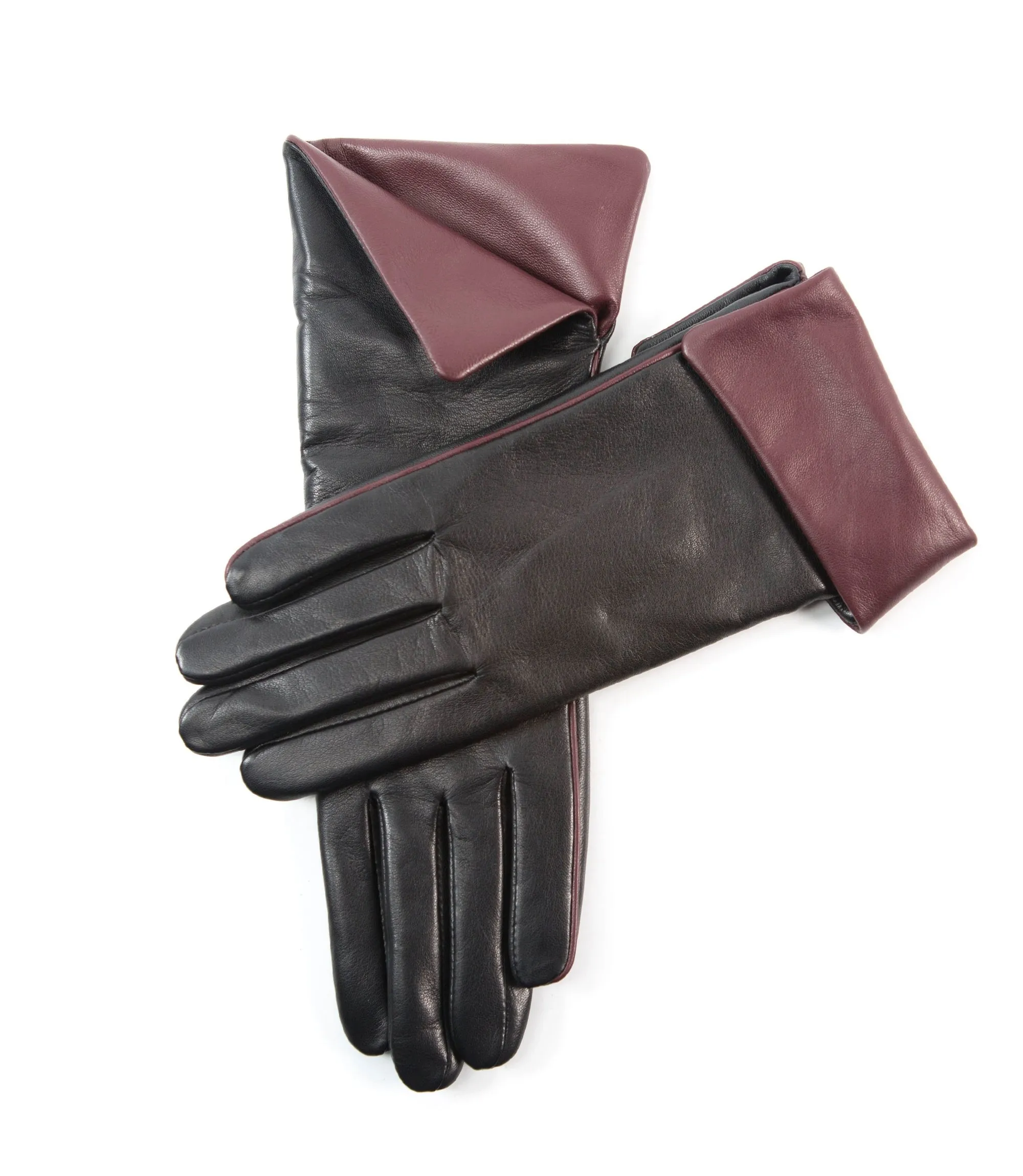 YISEVEN Women's  Sheepskin Cuffed Leather Gloves