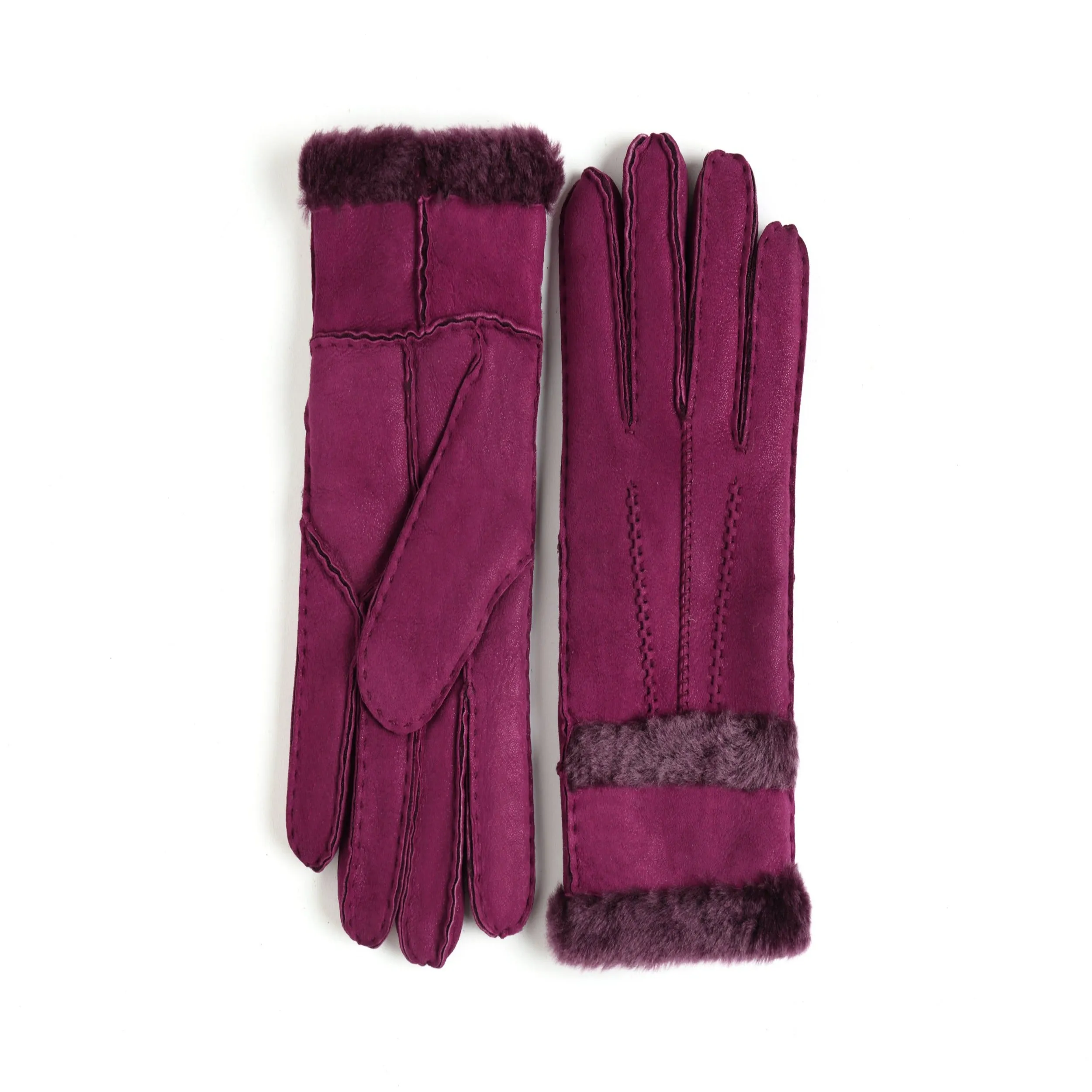 YISEVEN Womens Sheepskin Shearling Leather Gloves