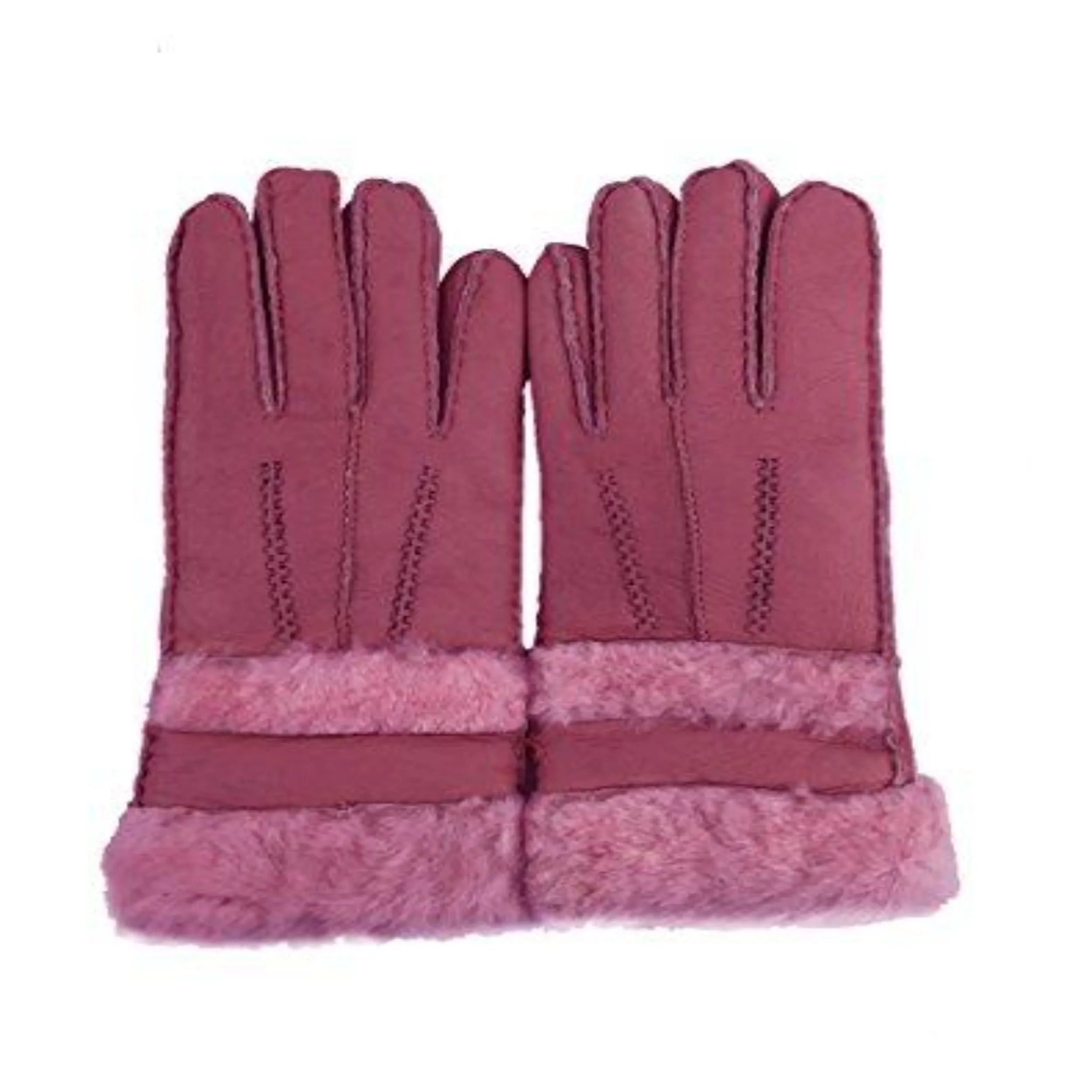 YISEVEN Womens Sheepskin Shearling Leather Gloves