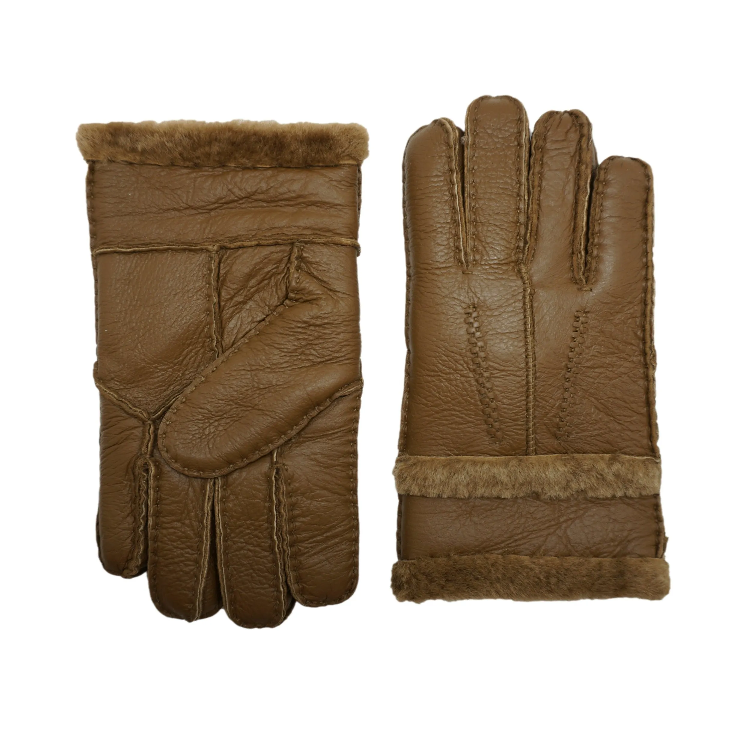 YISEVEN Womens Sheepskin Shearling Leather Gloves