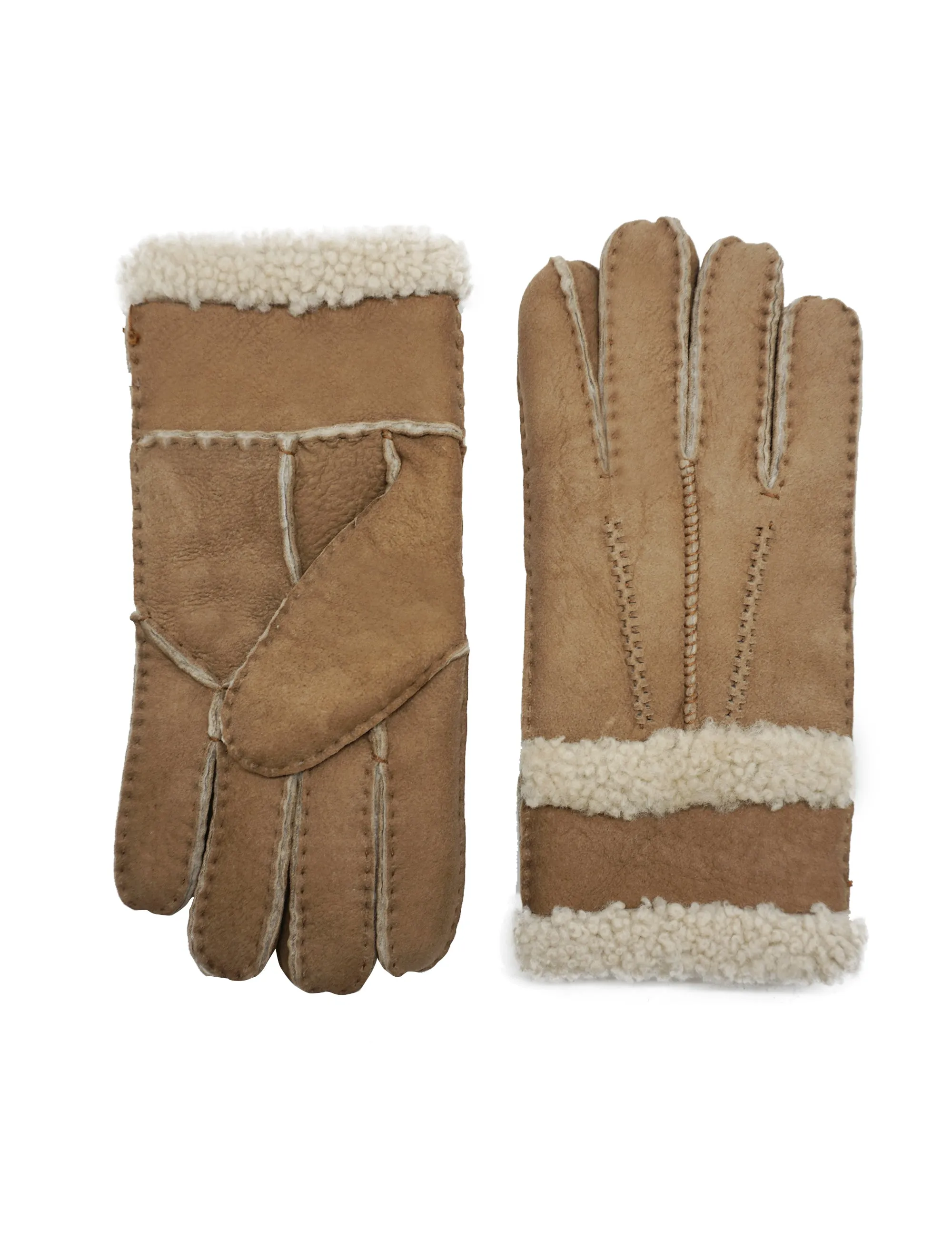 YISEVEN Womens Sheepskin Shearling Leather Gloves